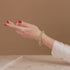 Kiwi | .925 Sterling Silver | Firefly Glass Bracelet